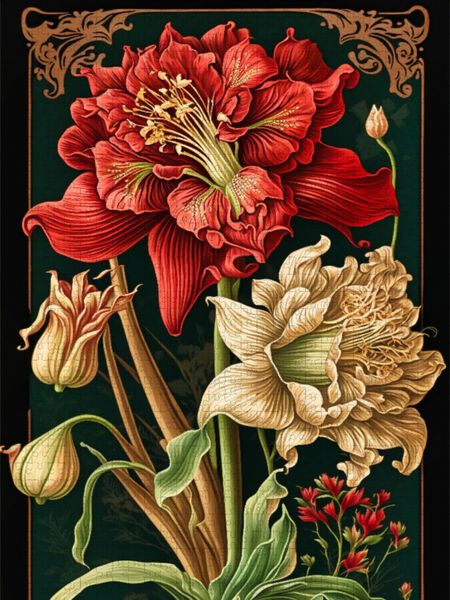 Produktbild: CALVENDO Puzzle Amaryllis | 1000 Teile Lege-Gr&ouml;&szlig;e 64x48cm Foto-Puzzle f&uuml;r gl&uuml;ckliche Stunden