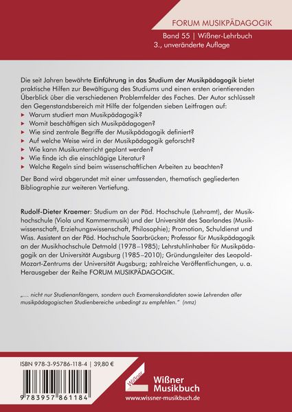 Produktbild: Musikpädagogik – Einführung in das Studium