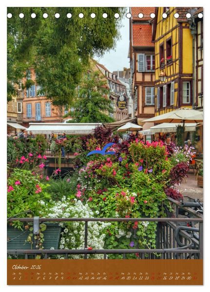 Produktbild: Reise durchs Elsass (Tischkalender 2026 DIN A5 hoch), CALVENDO Monatskalender