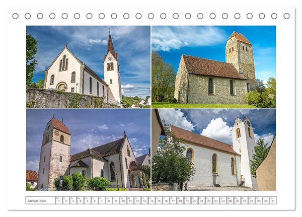 Produktbild: Gottesh&auml;user am Bodensee (Tischkalender 2026 DIN A5 quer), CALVENDO Monatskalender