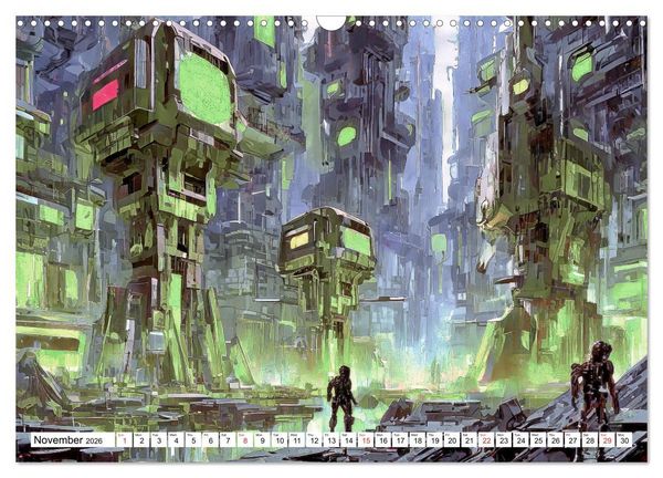 Produktbild: Braun, W: Bizarre Poetry of Doom (Wall Calendar 2026 DIN A3