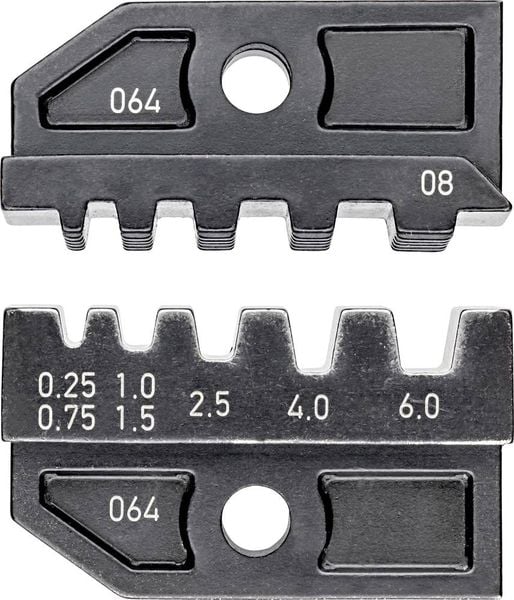 Knipex 97 49 08 Crimpeinsatz Aderendhülsen 0.25 bis 6 mm² Passend für Marke (Zangen) Knipex 97 43 200, 97 43 E, 97 43 E 