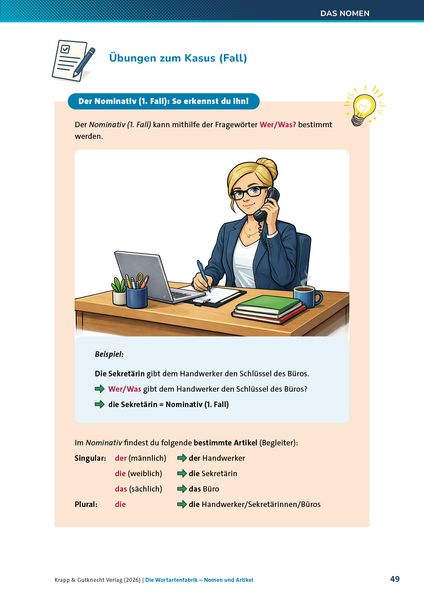 Produktbild: Die Wortartenfabrik &ndash; Nomen und Artikel &ndash; Lehrerheft