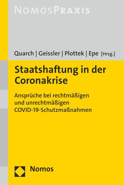 Produktbild: Staatshaftung in der Coronakrise