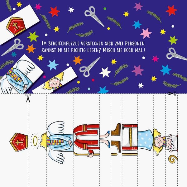 Produktbild: Mein Weihnachtsblock: 24 Ideen zum Malen, Basteln, R&auml;tseln