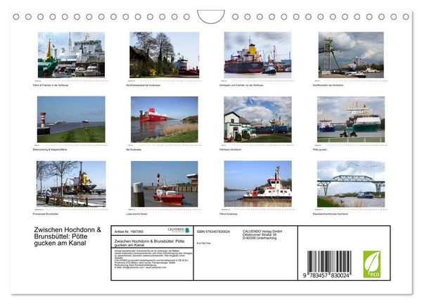 Produktbild: Zwischen Hochdonn & Brunsb&uuml;ttel: P&ouml;tte gucken am Kanal (Wandkalender 2026 DIN A4 quer), CALVENDO Monatskalender