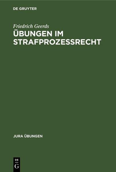 Produktbild: &Uuml;bungen im Strafproze&szlig;recht