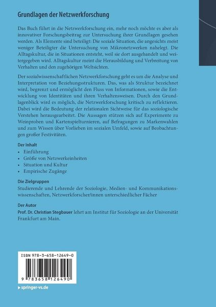 Produktbild: Grundlagen der Netzwerkforschung