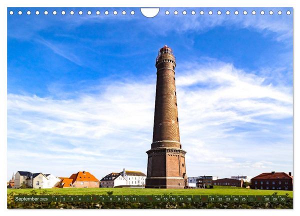Produktbild: BORKUM Trauminsel in der Nordsee (Wandkalender 2026 DIN A4 quer), CALVENDO Monatskalender