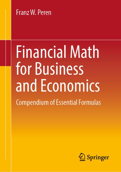 Produktbild: Financial Math for Business and Economics