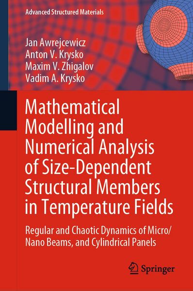 Produktbild: Mathematical Modelling and Numerical Analysis of Size-Dependent Structural Members in Temperature Fields
