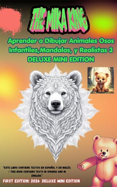 Produktbild: Aprender a Dibujar Animales Osos Infantiles Mandalas y Realistas 3 Edici&oacute;n Deluxe Mini The Mika King