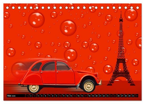 Produktbild: Oldtimer Romantik (Tischkalender 2026 DIN A5 quer), CALVENDO Monatskalender