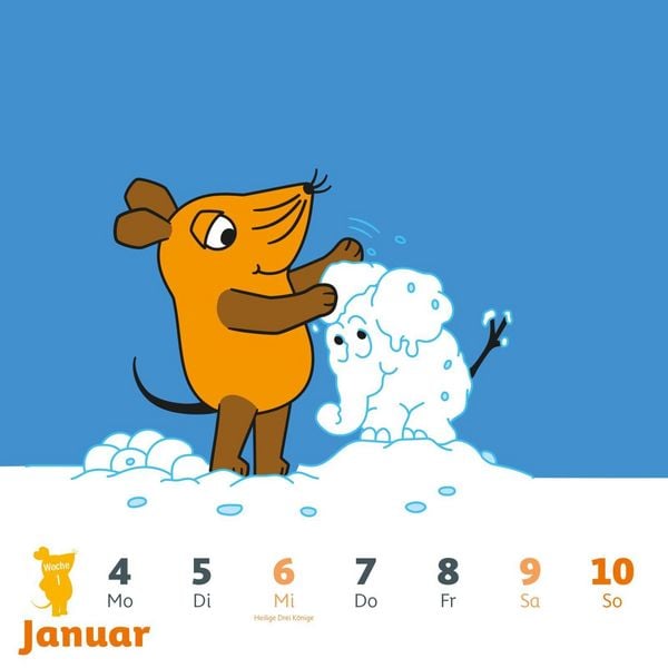 Produktbild: Der Kalender mit der Maus - Postkartenkalender 2027