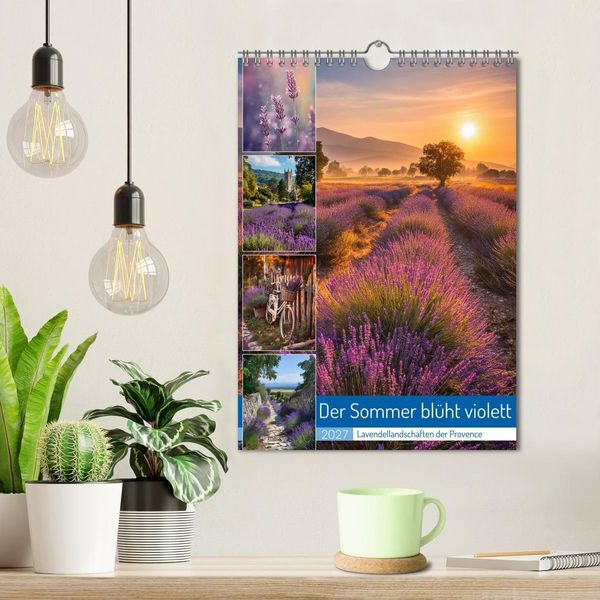 Produktbild: Der Sommer bl&uuml;ht violett (Wandkalender 2027 DIN A4 hoch), CALVENDO Monatskalender