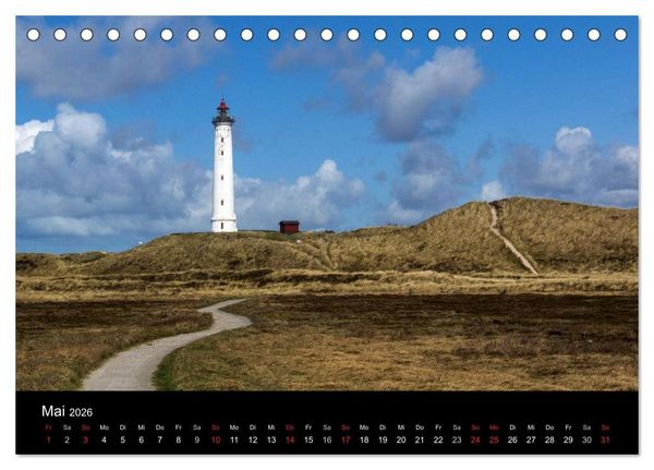 Produktbild: D&auml;nemark - Umgebung von Hvide Sande (Tischkalender 2026 DIN A5 quer), CALVENDO Monatskalender