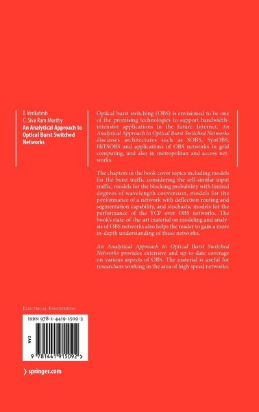 Produktbild: An Analytical Approach to Optical Burst Switched Networks