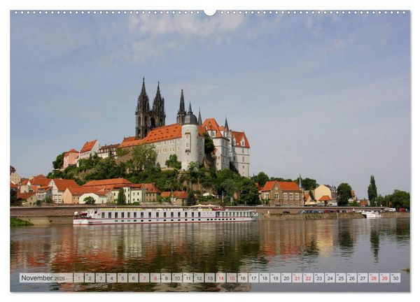 Produktbild: Der Landkreis Mei&szlig;en (hochwertiger Premium Wandkalender 2026 DIN A2 quer), Kunstdruck in Hochglanz