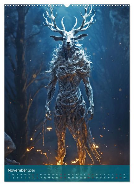 Produktbild: Fabelwesen (Wandkalender 2026 DIN A2 hoch), CALVENDO Monatskalender