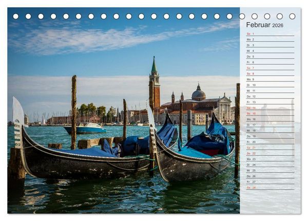 Produktbild: Wundervolles Venedig (Tischkalender 2026 DIN A5 quer), CALVENDO Monatskalender
