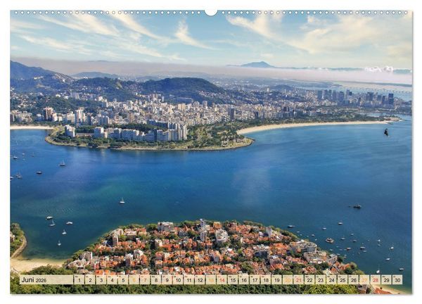 Produktbild: Rio de Janeiro, Stadt des Sonnenscheins (Wandkalender 2026 DIN A2 quer), CALVENDO Monatskalender