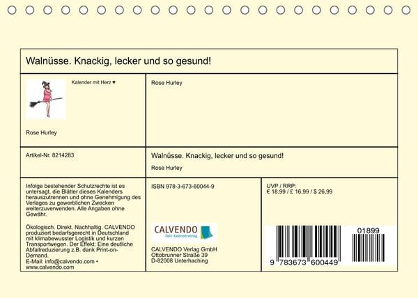 Produktbild: Waln&uuml;sse. Knackig, lecker und so gesund! (Tischkalender 2022 DIN A5 quer)