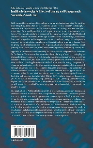 Produktbild: Enabling Technologies for Effective Planning and Management in Sustainable Smart Cities