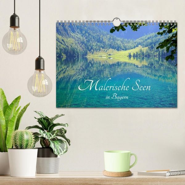 Produktbild: Malerische Seen in Bayern (Wandkalender 2026 DIN A4 quer), CALVENDO Monatskalender