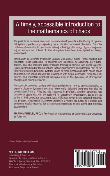 Produktbild: Introduction to Discrete Dynamical Systems and Chaos