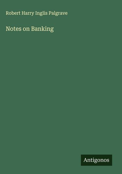 Produktbild: Notes on Banking