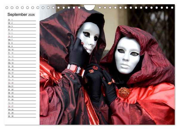 Produktbild: Carnevale di Venezia 2026 (Wandkalender 2026 DIN A4 quer), CALVENDO Monatskalender