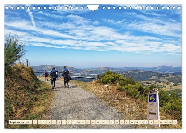 Produktbild: Buen Camino - pilgern auf dem Jakobsweg - Camino Franc&eacute;s (Wandkalender 2026 DIN A4 quer), CALVENDO Monatskalender