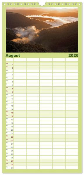 Produktbild: Familienplaner 2026 - Naturparadies Pf&auml;lzerwald mit 5 Spalten (Wandkalender, 21 x 45 cm) CALVENDO