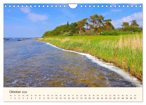 Produktbild: Ummanz - Naturparadies in der R&uuml;gener Boddenlandschaft (Wandkalender 2026 DIN A4 quer), CALVENDO Monatskalender