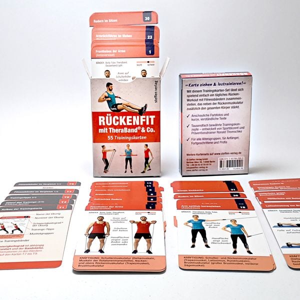 Produktbild: Trainingskarten: Rückenfit mit TheraBand® & Co.
