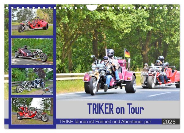 TRIKER on Tour (Wandkalender 2026 DIN A4 quer), CALVENDO Monatskalender