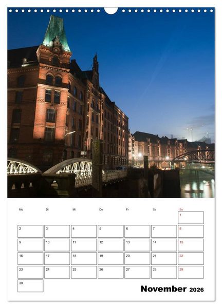 Produktbild: Sch&ouml;nes Hamburg (Wandkalender 2026 DIN A3 hoch), CALVENDO Monatskalender