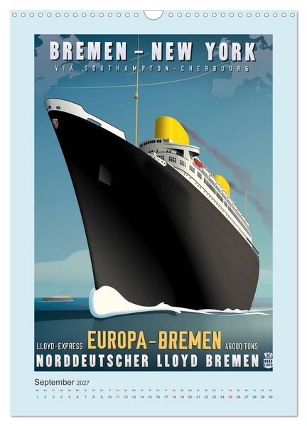 Produktbild: Von Bremen in die Welt - Reisen nach &Uuml;bersee zu Beginn des 20. Jahrhunderts (Wandkalender 2027 DIN A3 hoch), CALVENDO Monatskalender