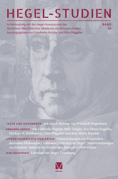 Produktbild: Hegel-Studien Band 34