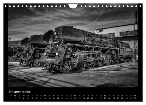 Produktbild: Dampflokomotiven (Wandkalender 2026 DIN A4 quer), CALVENDO Monatskalender