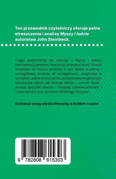 Produktbild: Myszy i ludzie ksi&iquest;&iquest;ka John Steinbeck (Analiza ksi&iquest;&iquest;ki)