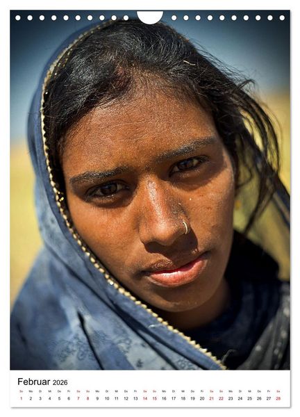 Produktbild: Portraits - Nordindien (Wandkalender 2026 DIN A4 hoch), CALVENDO Monatskalender