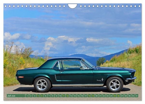 Produktbild: Ein Pony zum verlieben - Ford Mustang 1968 (Wandkalender 2026 DIN A4 quer), CALVENDO Monatskalender