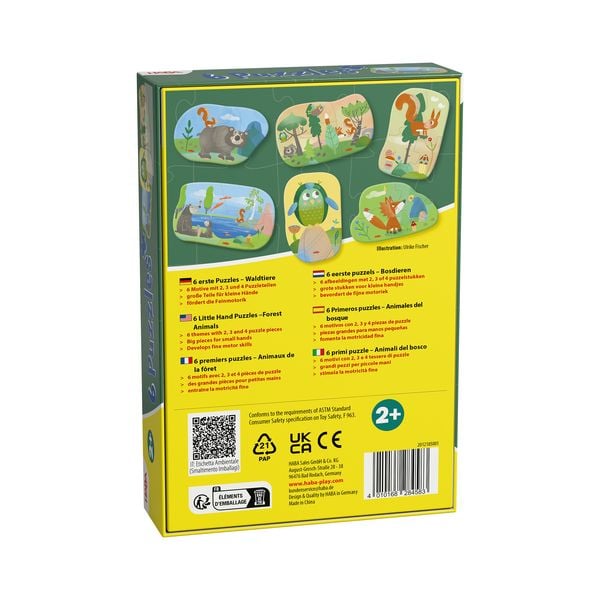 Produktbild: 6 erste Puzzles - Waldtiere