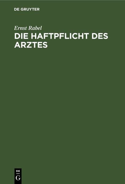 Produktbild: Die Haftpflicht des Arztes