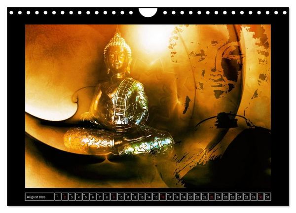 Produktbild: Buddha - Harmonie und Entspannung (Wandkalender 2026 DIN A4 quer), CALVENDO Monatskalender