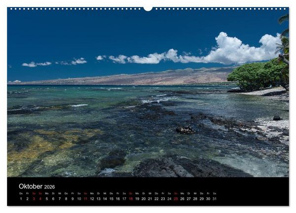 Produktbild: Hawaiianische Tr&auml;ume Big Island (Wandkalender 2026 DIN A2 quer), CALVENDO Monatskalender