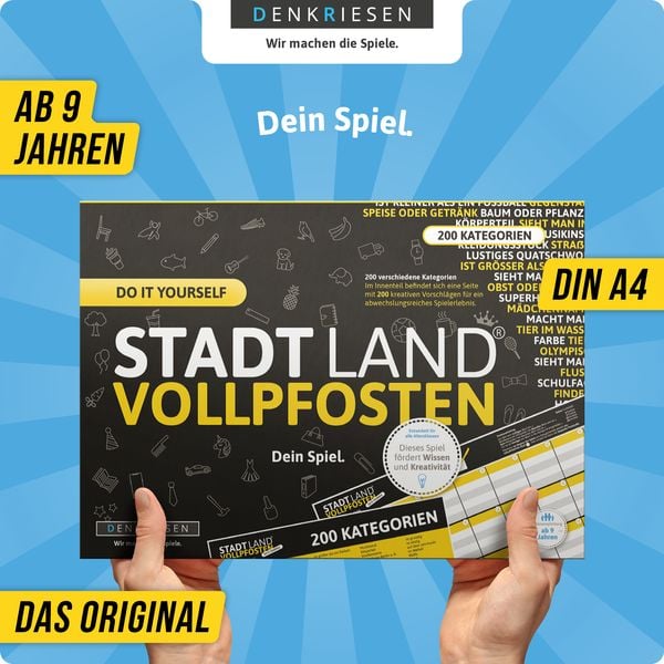 Produktbild: Denkriesen - Stadt Land Vollpfosten&reg; Do It Yourself Edition &ndash; "Dein Spiel."