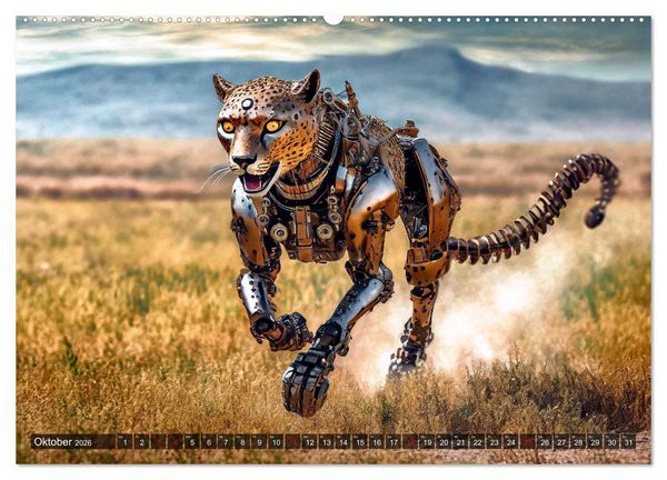 Produktbild: Die Roboter-Tierwelt (Wandkalender 2026 DIN A2 quer), CALVENDO Monatskalender