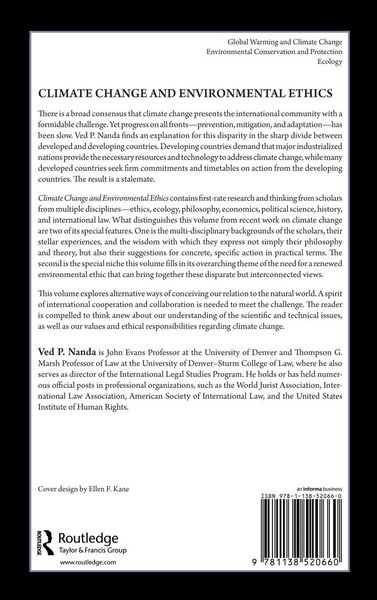 Produktbild: Climate Change and Environmental Ethics
